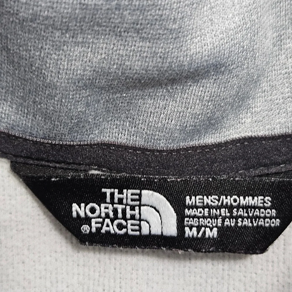 The North Face Quarter Zip Pullover Mens Medium Grey 1/4 Zip Activewear T164 *
